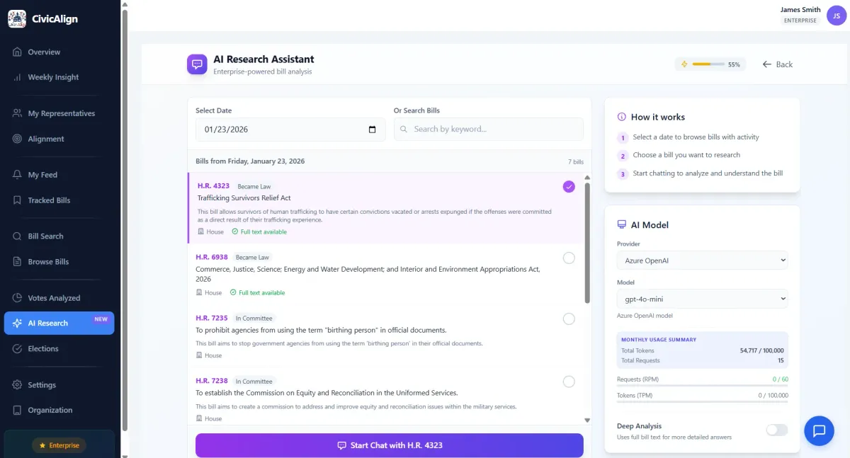 AI Assistant: Policy Research Assistant
